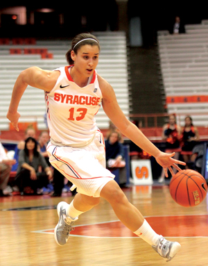 Syracuse guard Brianna Butler helped guide the Orange to a 30-point victory in her first game against Georgetown.