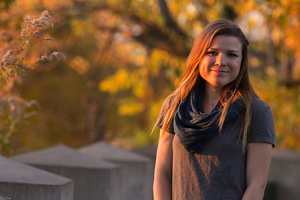 Carly Lindmeier was diagnosed with Cystic Fibrosis when she was three months old. Now, a sophomore at Syracuse University, Lindmeier sells decorative monograms with a portion of the proceeds going to the Cystic Fibrosis Foundation. 