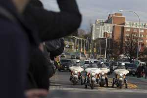 There were no problems with security for Vice President Joe Biden's visit to SU on Thursday. Police blocked off parts of the road and increased security around Schine.