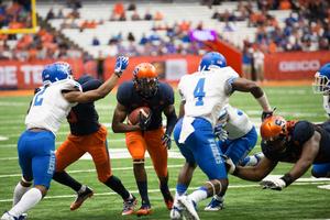 Syracuse has struggled to establish a run game early this season, as SU ranks only 109th with 3.1 yards per carry. 