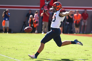 Redshirt sophomore punter Sterling Hofrichter ranks seventh in FBS in terms of yards per punt.