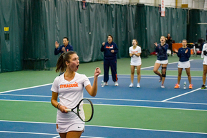 Masha Tritou won her first singles match in more than two weeks against Georgia Tech. 