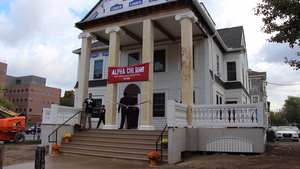 The house, which was built in 1914, was damaged when a pipe burst in 2016.