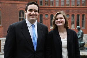 The Daily Orange Editorial Board's sat down to talk with Student Association presidential candidate Ryan Golden and vice presidential candidate Kailee Vick.