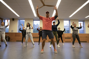 Roberto Perez, a Cuban immigrant, started a Latin dance organization in Syracuse and teaches Latin dance classes at SU in the Women’s Building.