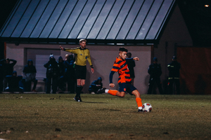 Forward Ryan Raposo netted two goals and recorded an assist in Syracuse's comeback win over Rhode Island at SU Soccer Stadium.