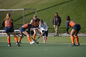 Syracuse field hockey (pictured in the fall) won its second straight game of the spring portion of its season.