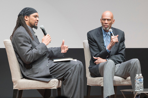 Former SU basketball player Etan Thomas (left) is now working to change the sports mediascape.