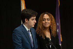 David Bruen (left) is running for his second term as president while Adia Santos is looking to elevate herself to the vice presidency for the first time.