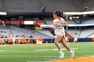 Meaghan Tyrrell moved up into second place on the all-time points list and Emma Tyrrell notched a game-high four goals to help Syracuse improve to 15-0.