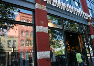 The entrance of the Urban Outfitters store in downtown Syracuse on Thursday, the day of their soft opening.