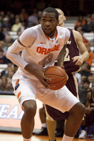 James Southerland had a team-high 11 rebounds in SU's win Tuesday.