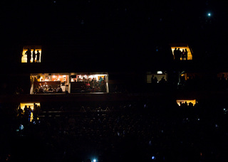 The crowd waits for Billy Joel's concert at the Carrier Dome on Friday night to begin. With his record seventh show, Joel is now the leader of most performances at the venue.