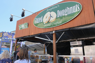 Josephine's Glazed Doughnut's serves donuts equivalent to the size of 3-regular sized donuts.