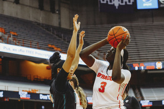 Maeva Djaldi-Tabdi didn't score a point, but helped anchor a tighter defense in the second half.